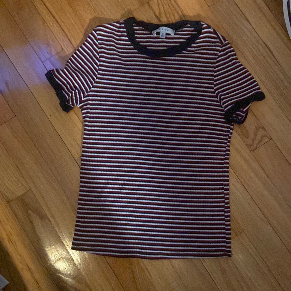 Stripped, tight shirt